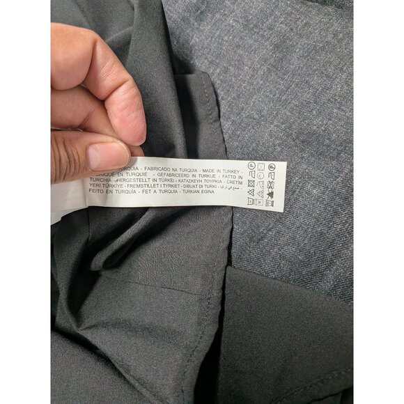 Zara Babydoll Mini Dress Women Size L Button Up Balloon Sleeve Goth Office Y2K - Picture 11 of 11